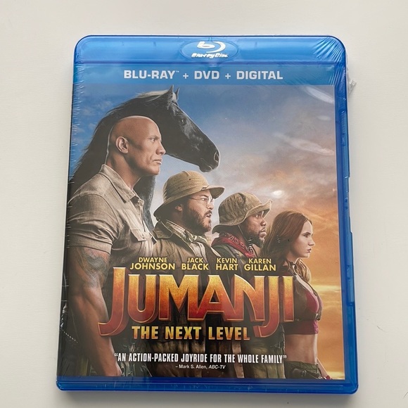 Sony Media Jumanji The Next Level Bluray Dvd Digital Combo Movie